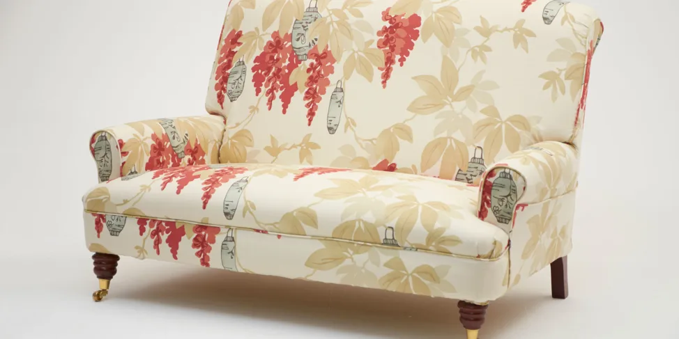Two Seater High Back Sofa