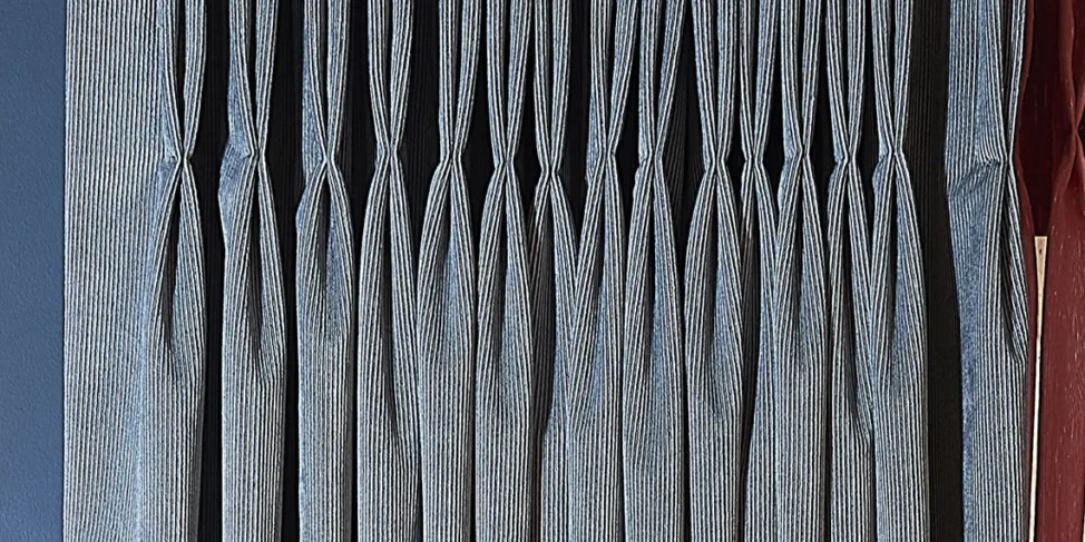 Double Pinch Pleat velvet curtains
