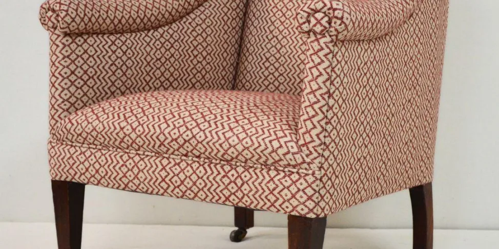 Chair Reupholstered in a Sanderson Woven Fabric