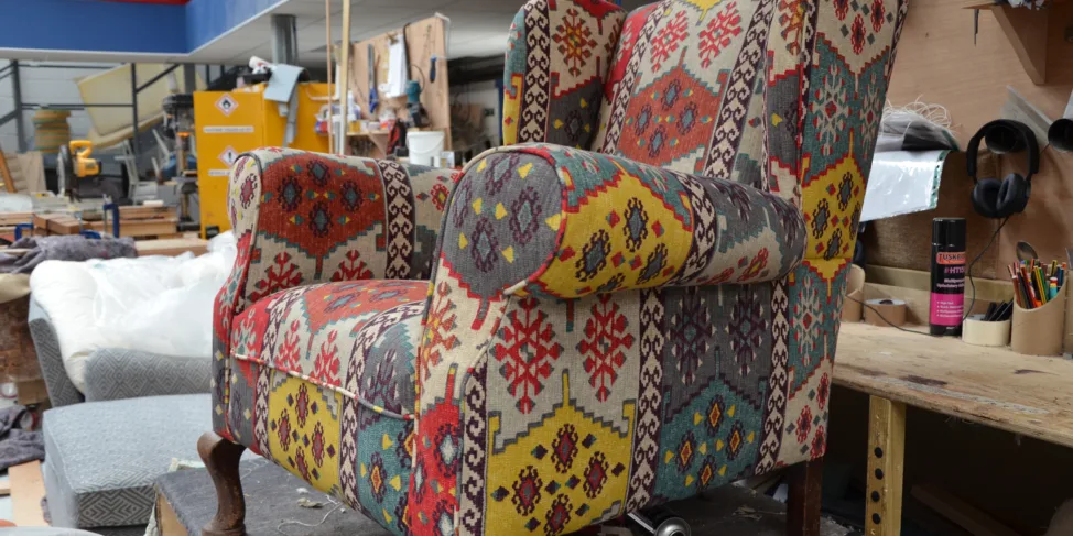 Fully Reupholstered Armchair