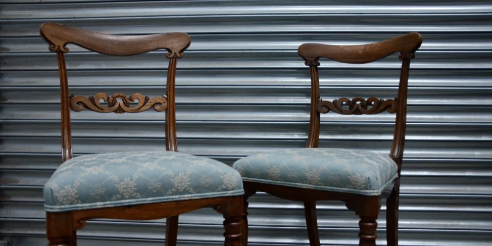 Wooden Backed Dining Chairs
