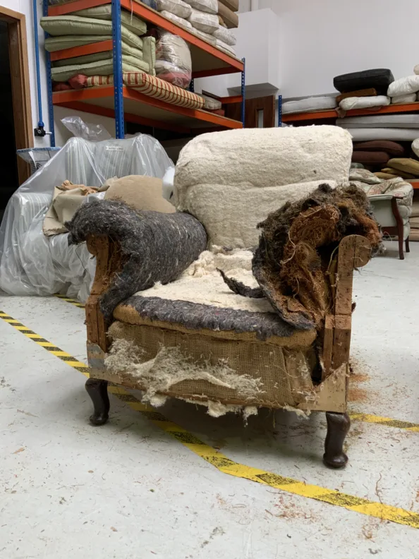 Fully Reupholstered Armchair