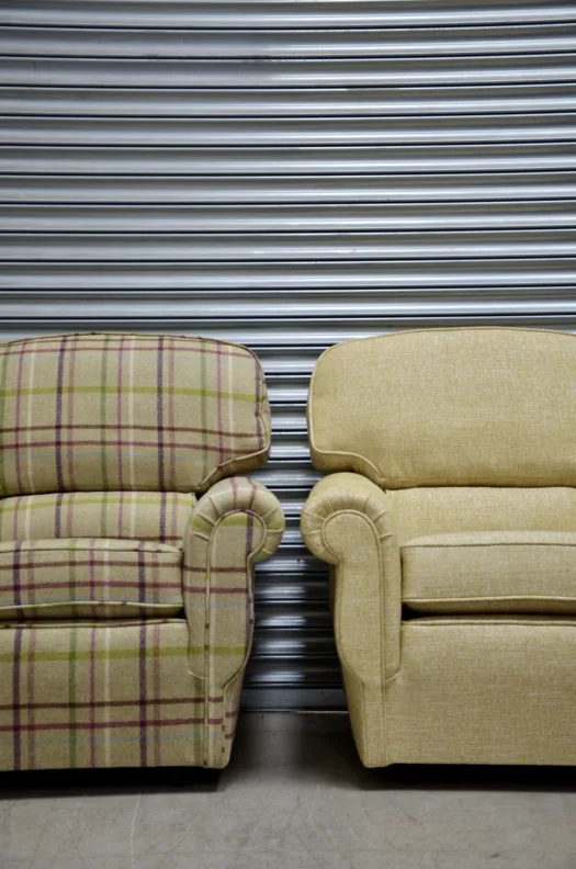 Re-covered Three-piece suite