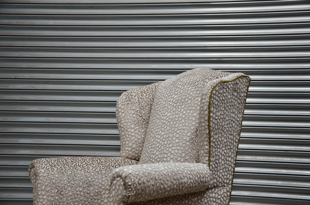 Reupholstered Wing Chair
