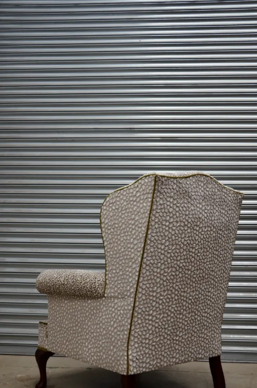 Reupholstered Wing Chair