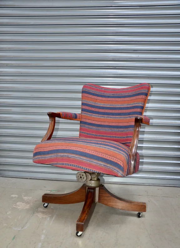 Reupholstery of a Hillcrest chair for Griffin Interiors