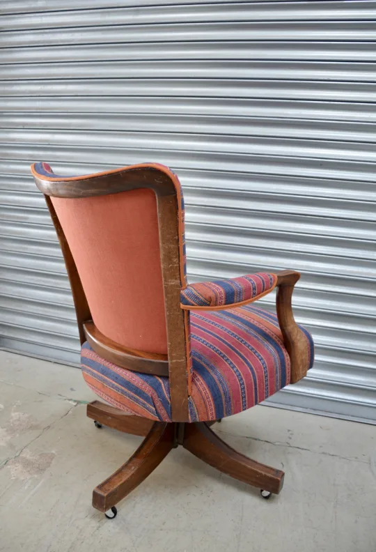 Reupholstery of a Hillcrest chair for Griffin Interiors
