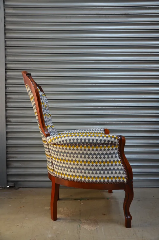 Buttoned Back Chair, Fully Reupholstered
