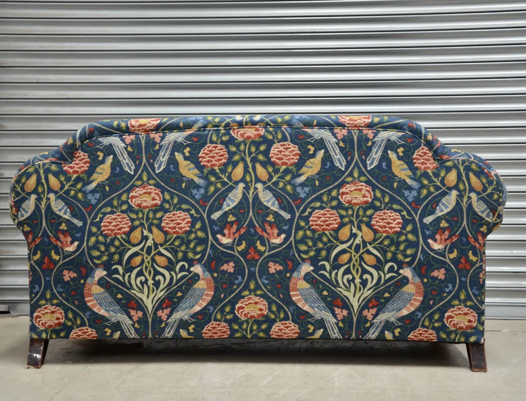 Drop Arm Georgian Sofa, Fully Reupholstered