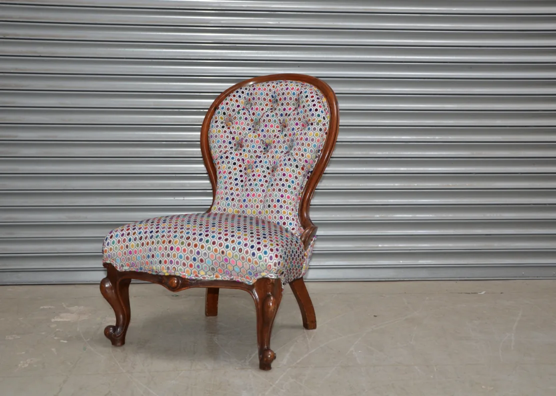 Buttoned Backed Chair - Recovered