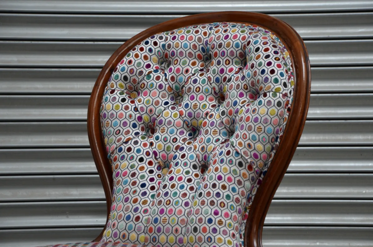 Buttoned Backed Chair - Recovered