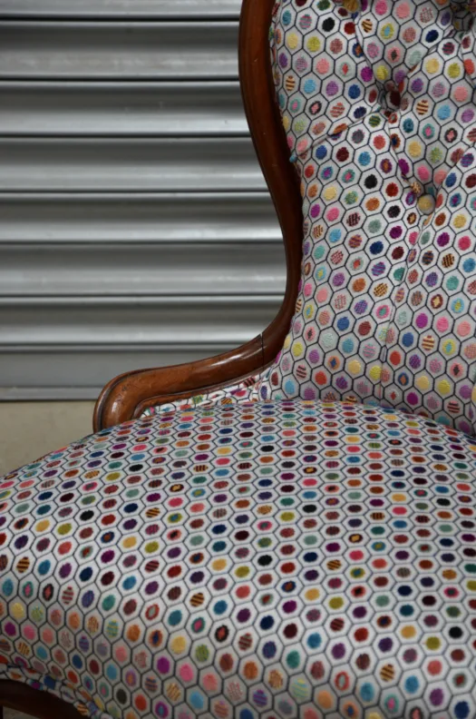 Buttoned Backed Chair - Recovered