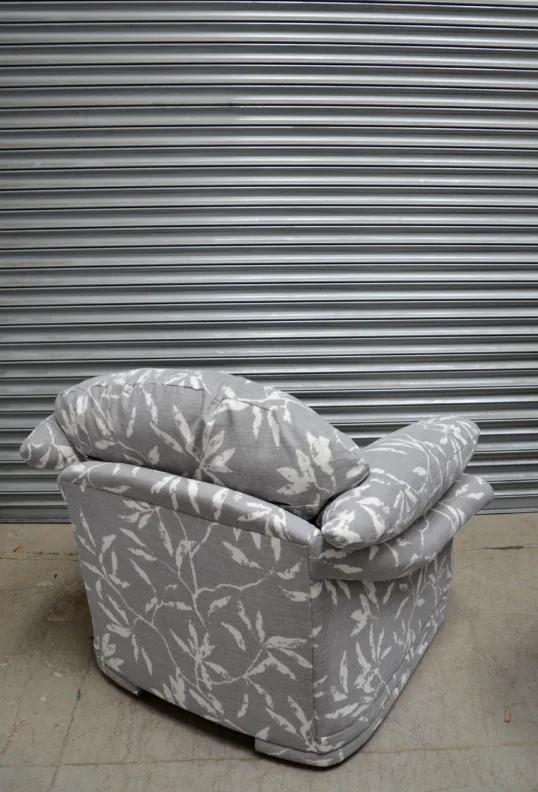 Fully Reupholstered Armchair and Three Piece Suite