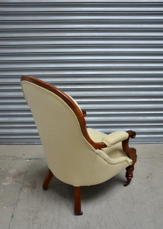 Buttoned Back Chair – Recovered