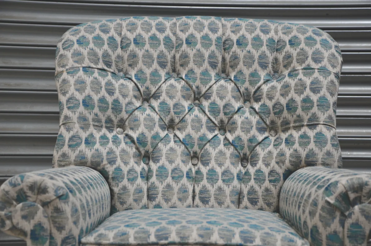 Buttoned Back Chair Recovered