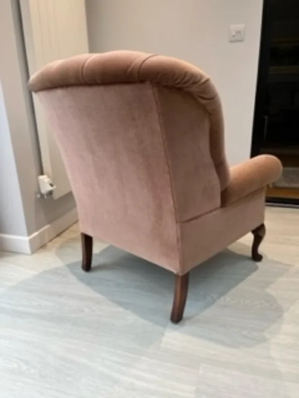 Buttoned Back Chair Recovered