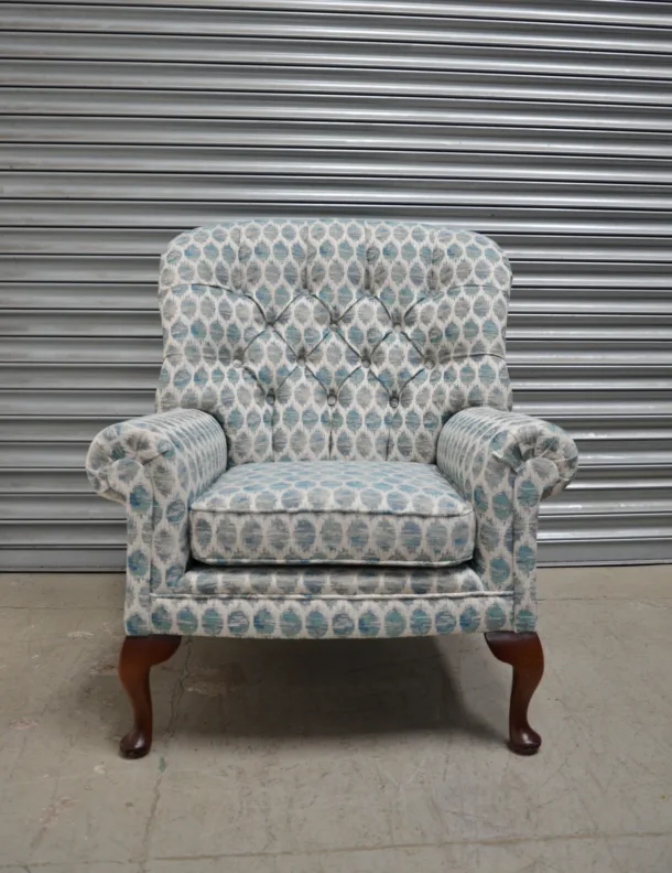 Buttoned Back Chair Recovered