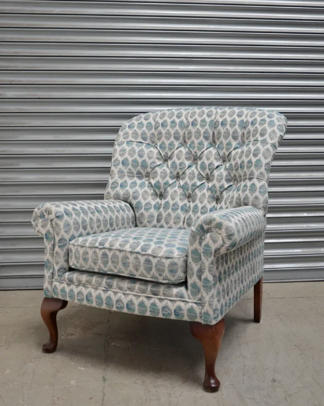 Buttoned Back Chair Recovered