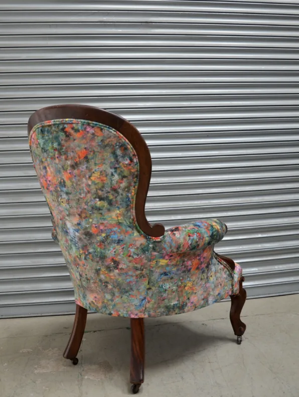 Buttoned Back Chair - Recovered