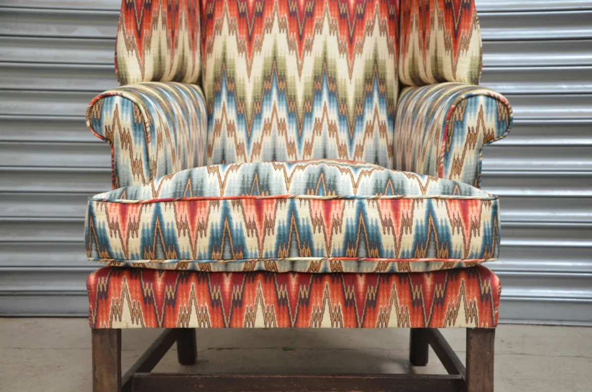 Traditional Chippendale Chair reupholstered