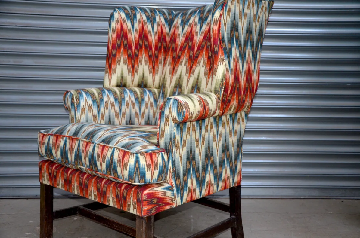 Traditional Chippendale Chair reupholstered
