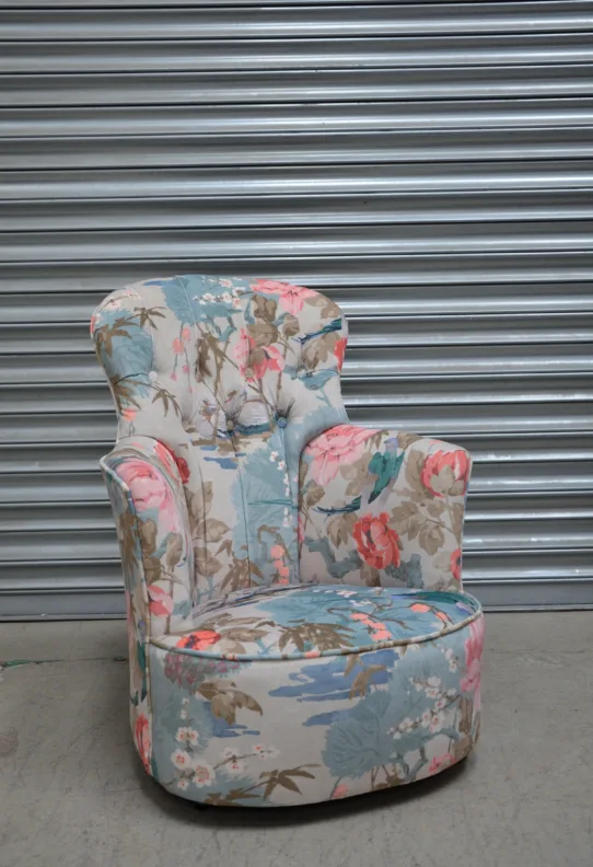 Buttoned Back Bedroom Chair