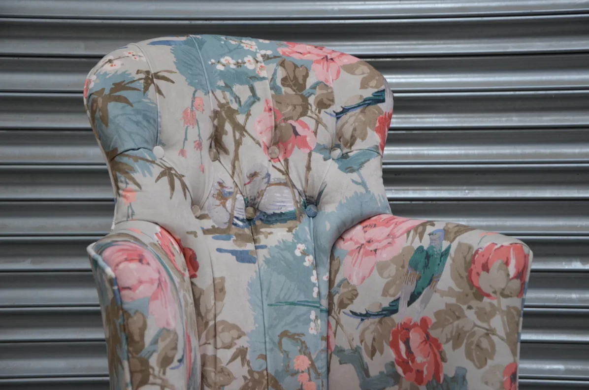 Buttoned Back Bedroom Chair