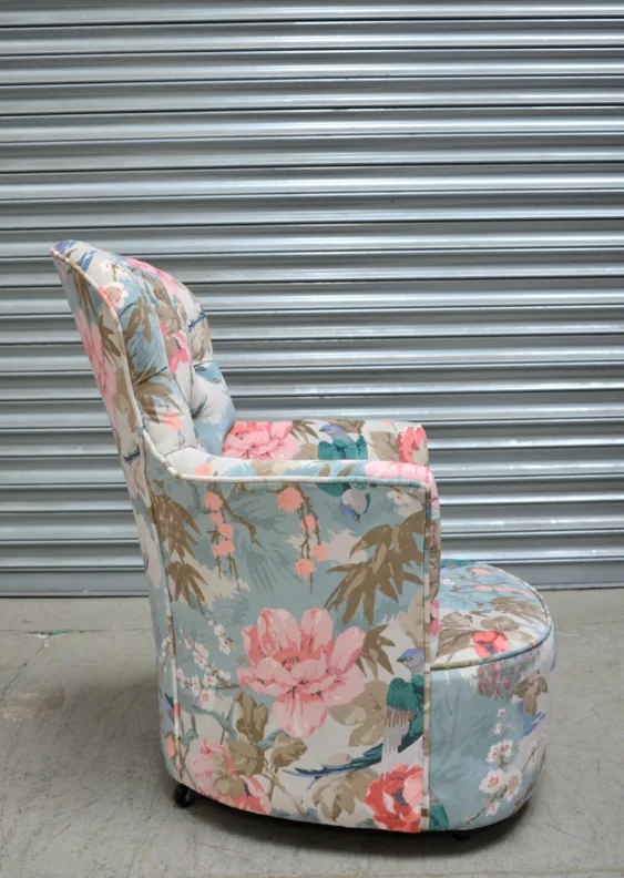 Buttoned Back Bedroom Chair
