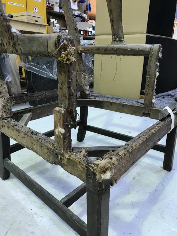 Traditional Chippendale Chair reupholstered