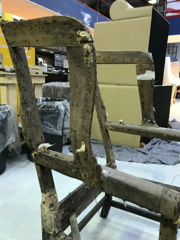Traditional Chippendale Chair reupholstered