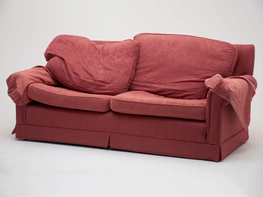Reupholstered Modern Two Seater Sofa