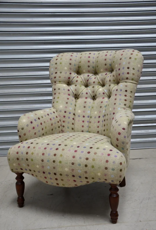 Buttoned Back Chair - Recovered