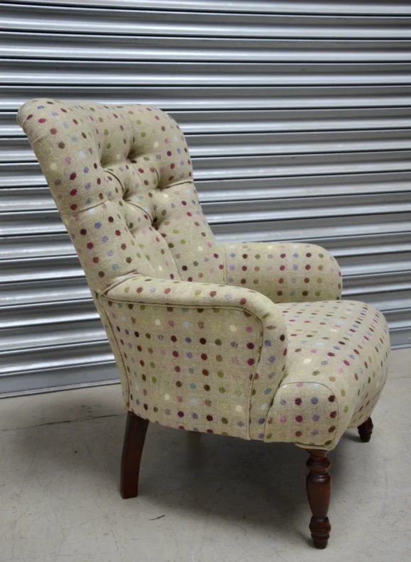 Buttoned Back Chair - Recovered