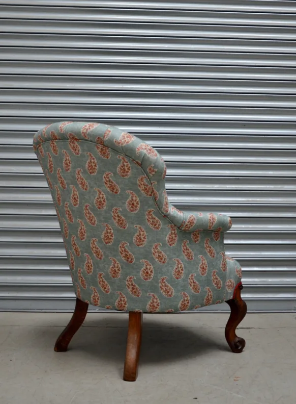 Buttoned Back Chair – Recovered