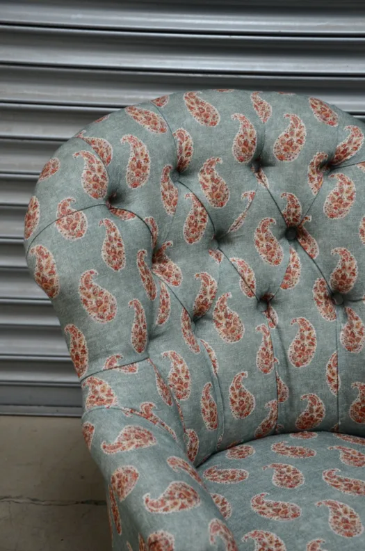 Buttoned Back Chair – Recovered
