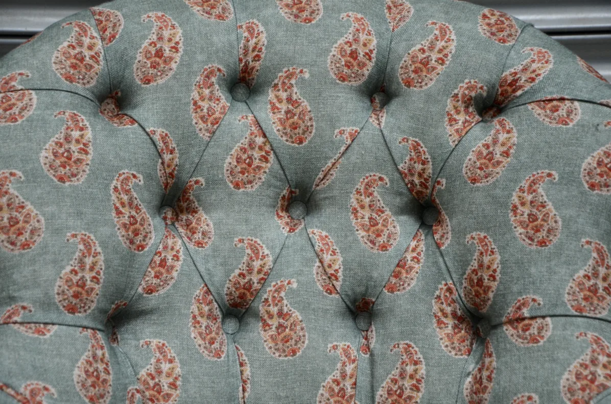 Buttoned Back Chair – Recovered