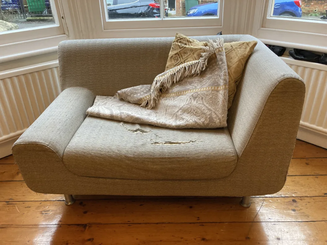 Habitat Loveseat Recovered