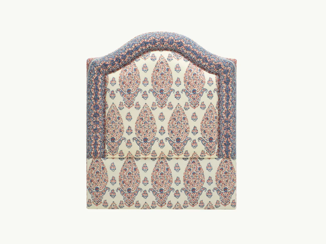 Headboard Reupholstered in Floral Pattern