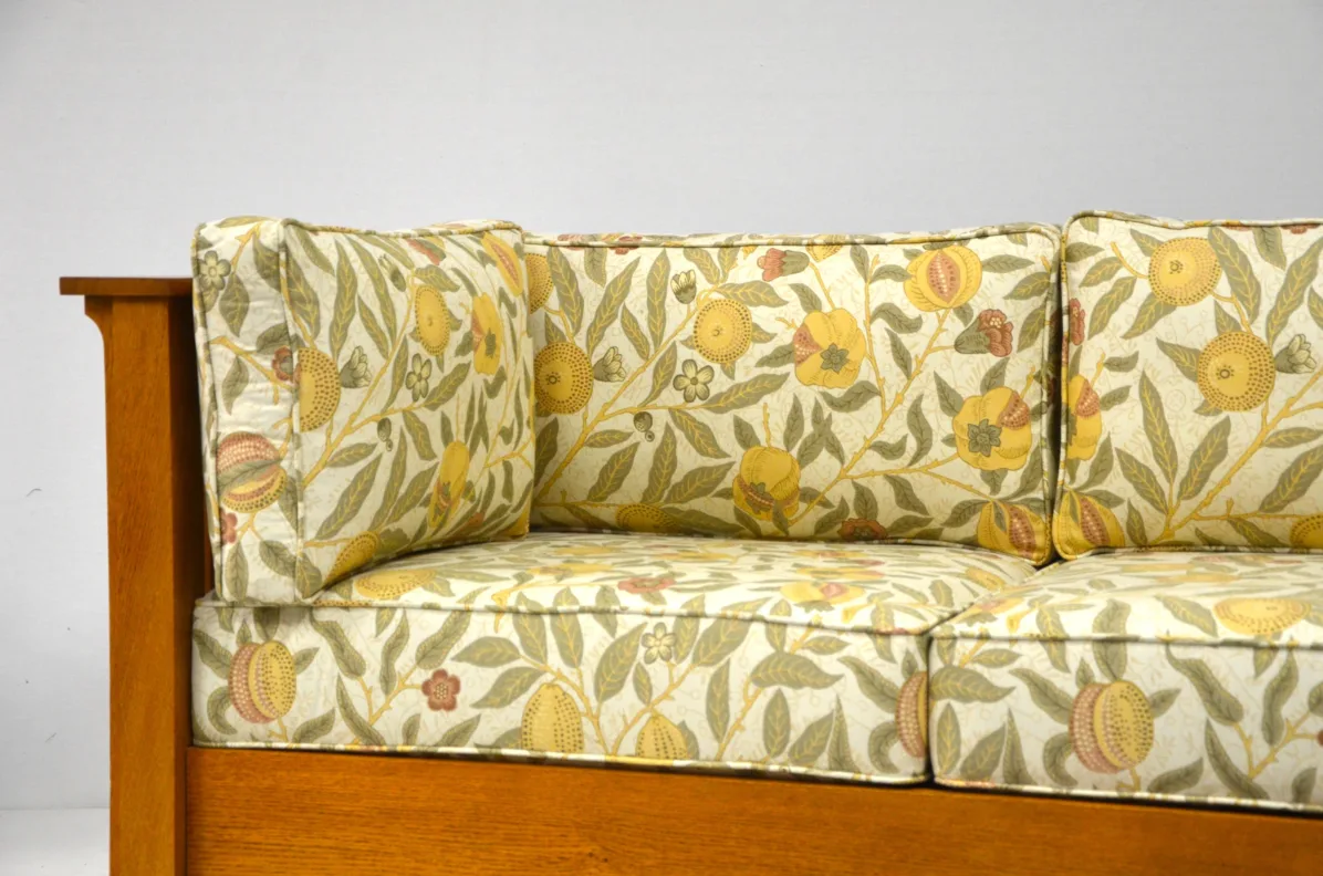 Reupholstered Wooden Framed Sofa