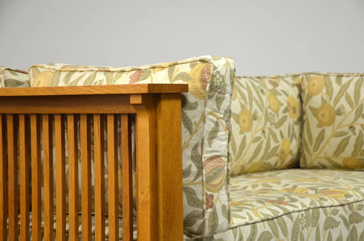 Reupholstered Wooden Framed Sofa