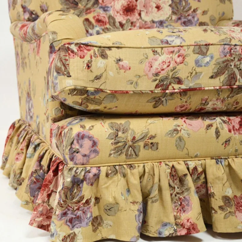 Howard Style Armchair with Gathered Skirt