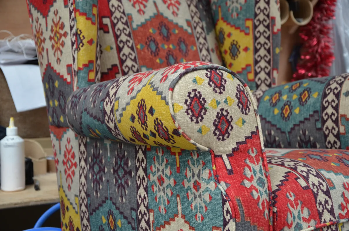 Fully Reupholstered Armchair