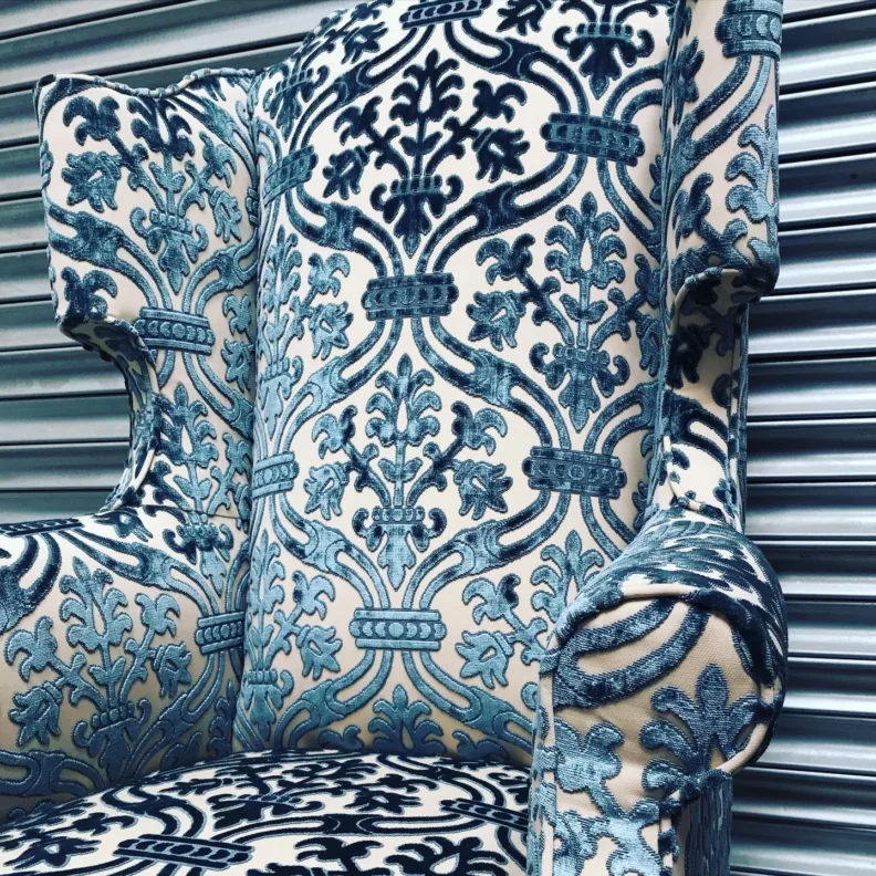 Statment Cut Velvet Armchair