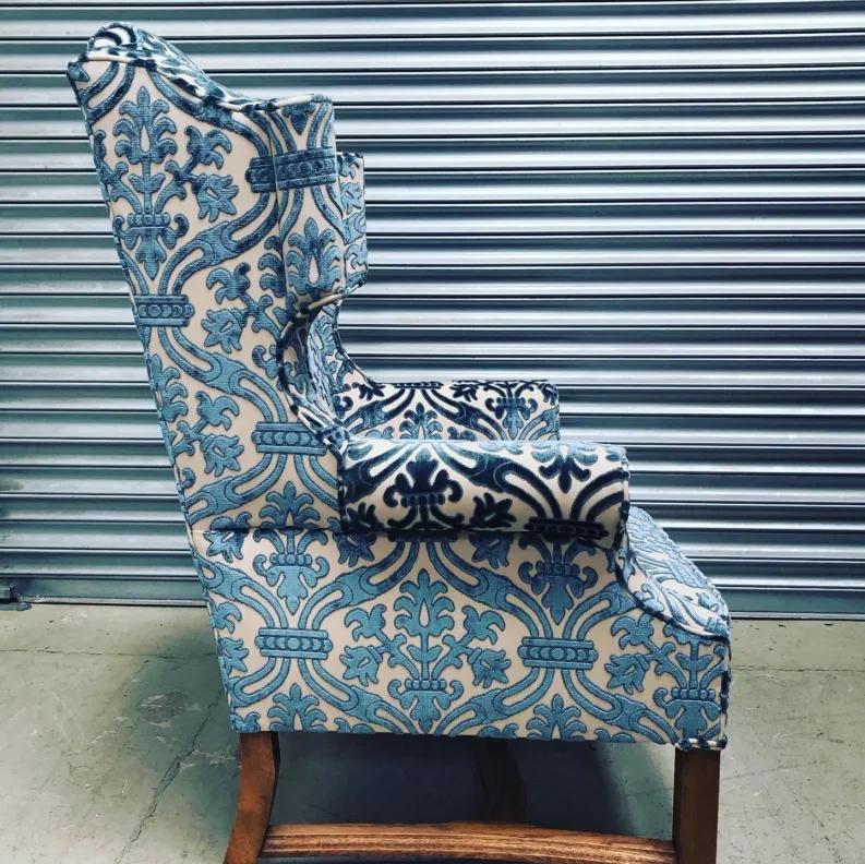 Statment Cut Velvet Armchair