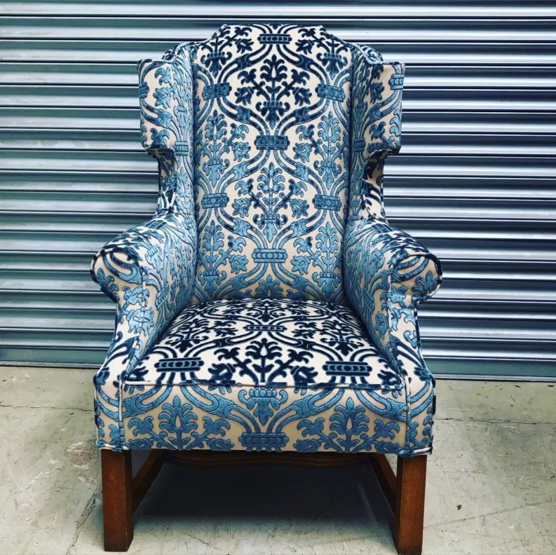 Statment Cut Velvet Armchair