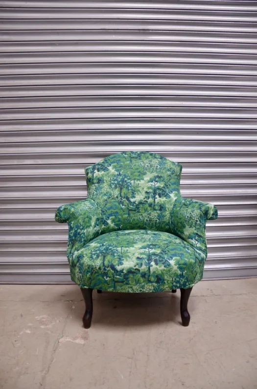Reupholstered Small Chair Duo