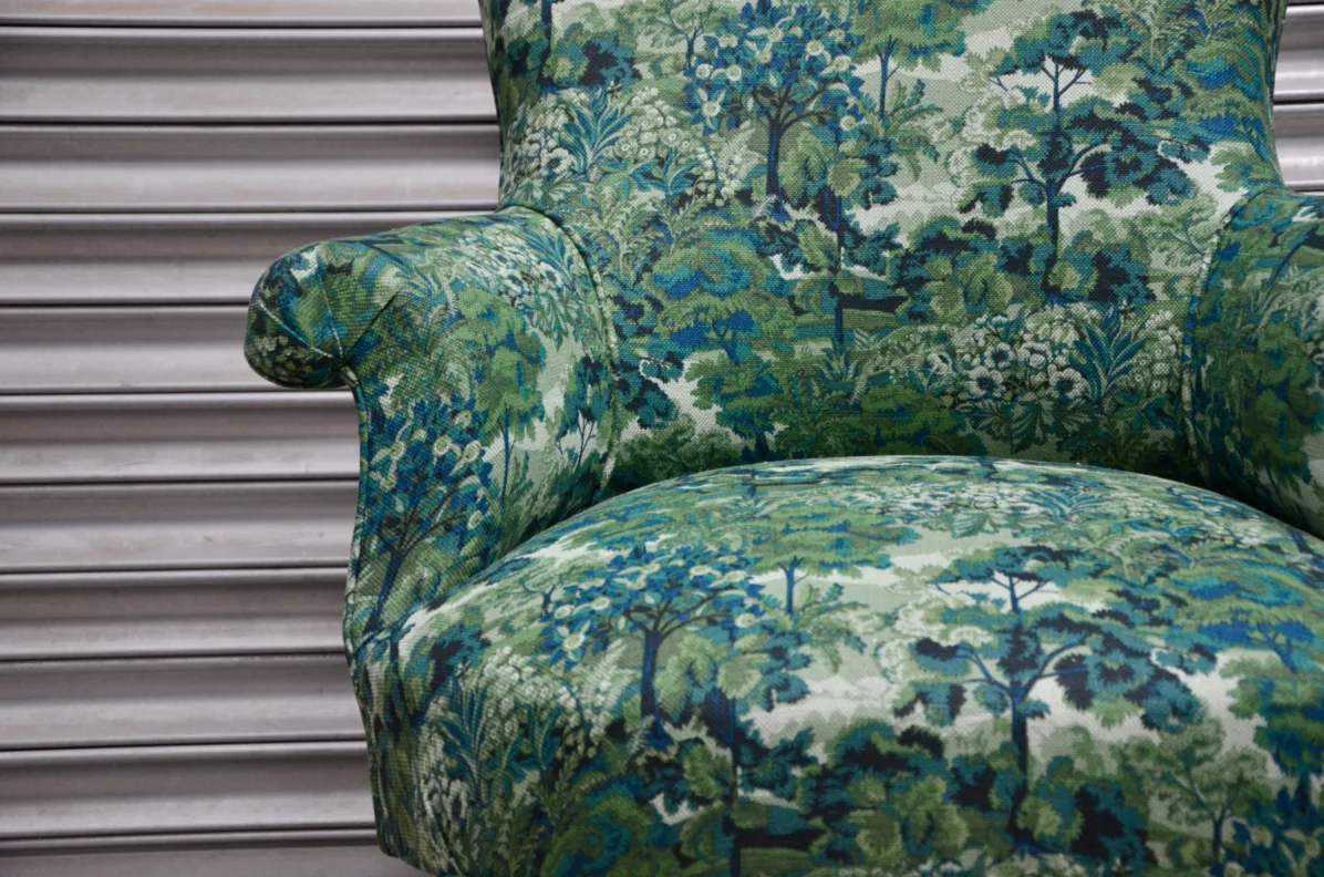 Reupholstered Small Chair Duo