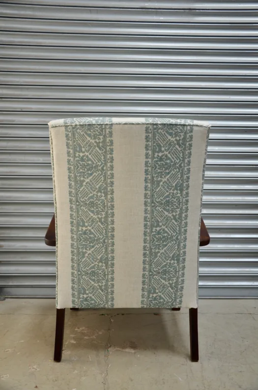 1940's Curved Wooden Arm Chair
