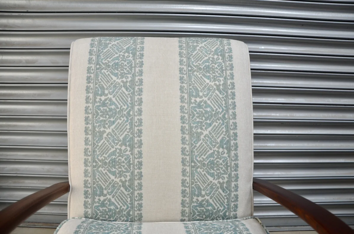 1940's Curved Wooden Arm Chair