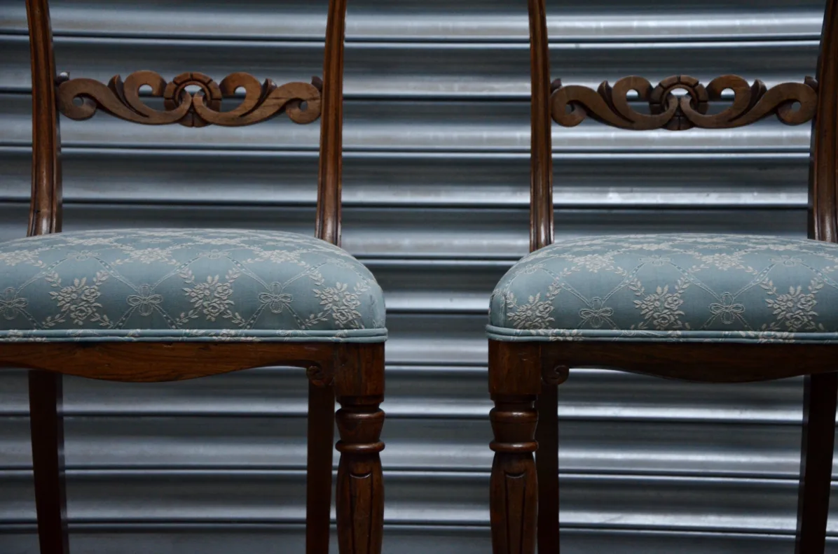 Wooden Backed Dining Chairs
